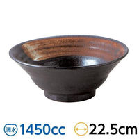 金正陶器 黒結晶 六兵衛 7.0丼 59-430-A505 1セット(3個)（直送品）