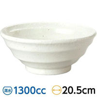 金正陶器 鳴門 粉引 21cm丼 63-11-136-2 1セット(6個)（直送品）