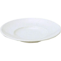 金正陶器 鳴門 粉引 黒刷毛目 22cm丼受皿 63-11-146-3 1セット(6個)（直送品）