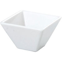 金正陶器 雪白 白 7cmスクエアボール 63-11-152-7 1セット(10個)（直送品）