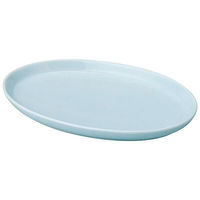 金正陶器 天青 青白磁 21cmプラター 63-11-157-20 1セット(3個)（直送品）