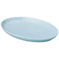金正陶器 天青 青白磁 24cmプラター 63-11-157-19 1セット(3個)（直送品）