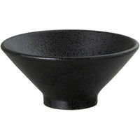 金正陶器 石墨 黒耀 切立14cmライス碗 63-11-160-10 1セット(6個)（直送品）