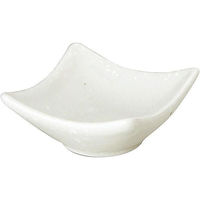 金正陶器 綿雪 粉引 7cm正角皿 63-11-163-16 1セット(10個)（直送品）