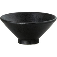 金正陶器 石墨 黒耀 切立15cmライス碗 63-11-160-9 1セット(6個)（直送品）