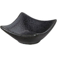 金正陶器 石墨 黒耀 7cm正角皿 63-11-161-1 1セット(10個)（直送品）