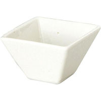 金正陶器 綿雪 粉引 7cmスクエアボール 63-11-164-7 1セット(10個)（直送品）