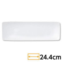 金正陶器 角和皿 白 24cm細角皿 63-11-173-10 1セット(6個)（直送品）