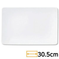 金正陶器 角和皿 白 31cm長角皿 63-11-173-6 1個（直送品）