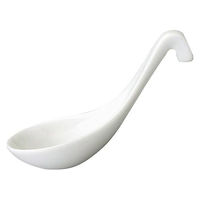 金正陶器 新多用丼 碗レンゲ 白 63-11-177-25 1セット(10個)（直送品）