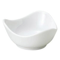 金正陶器 8cmトライアングル鉢 白 63-11-181-1 1セット(10個)（直送品）