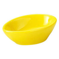 金正陶器 9cm楕円鉢 黄 63-11-181-11 1セット(10個)（直送品）