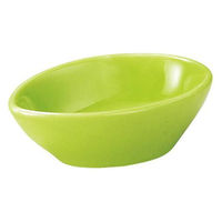 金正陶器 9cm楕円鉢 緑 63-11-181-12 1セット(10個)（直送品）