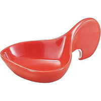 金正陶器 8cmマロントレー 赤 63-11-181-25 1セット(10個)（直送品）