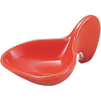 金正陶器 6cmマロントレー 赤 63-11-181-32 1セット(10個)（直送品）