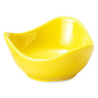 金正陶器 8cmトライアングル鉢 黄 63-11-181-5 1セット(6個)（直送品）