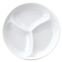 金正陶器 仕切小皿 10cm三分皿 白 63-11-185-2 1セット(10個)（直送品）