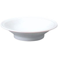 金正陶器 白中華 リム高台12cm皿 63-11-194-16 1セット(10個)（直送品）