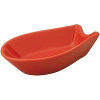 金正陶器 香港 超白磁 受台 赤 63-11-190-28 1セット(10個)（直送品）