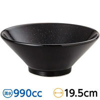 金正陶器 黒中華 黒御影 切立高台20cm丼 63-11-206-8 1セット(6個)（直送品）