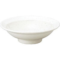 金正陶器 和風中華 粉引 丸高台22cm深皿 63-11-212-12 1セット(6個)（直送品）