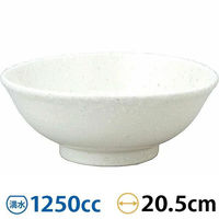 金正陶器 和風中華 粉引 反高台21cm丼 63-11-210-15 1セット(6個)（直送品）