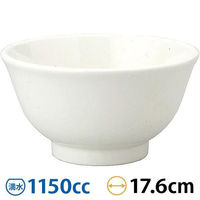 金正陶器 和風中華 粉引 反18cm深丼 63-11-211-17 1セット(6個)（直送品）