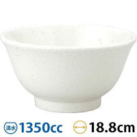 金正陶器 和風中華 粉引 反19cm深丼 63-11-211-16 1セット(3個)（直送品）