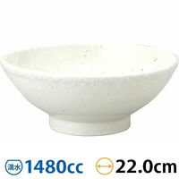 金正陶器 和風中華 粉引 新玉渕22cm丼 63-11-211-2 1セット(6個)（直送品）