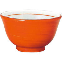 金正陶器 手巻丼 反13cm深丼 朱巻 63-11-223-10 1セット(6個)（直送品）