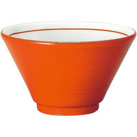 金正陶器 手巻丼 切立14cm深丼 朱巻 63-11-223-15 1セット(6個)（直送品）