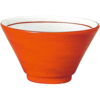 金正陶器 手巻丼 切立13cm深丼 朱巻 63-11-223-16 1セット(6個)（直送品）