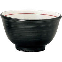 金正陶器 手巻丼 反15cm深丼 黒巻 63-11-223-24 1セット(6個)（直送品）