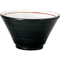 金正陶器 手巻丼 切立15cm深丼 黒巻 63-11-223-30 1セット(6個)（直送品）