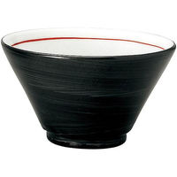 金正陶器 手巻丼 切立13cm深丼 黒巻 63-11-223-32 1セット(6個)（直送品）