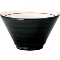 金正陶器 手巻丼 切立14cm深丼 黒巻 63-11-223-31 1セット(6個)（直送品）