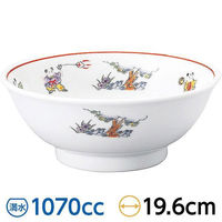 金正陶器 色絵唐子 反高台20cm丼 63-11-230-10 1セット(3個)（直送品）