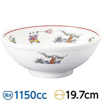 金正陶器 色絵唐子 玉渕20cm丼 63-11-230-13 1セット(3個)（直送品）