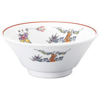 金正陶器 色絵唐子 リム15cmライス碗 63-11-230-15 1セット(6個)（直送品）