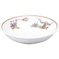 金正陶器 色絵唐子 14cm深皿 63-11-230-19 1セット(6個)（直送品）