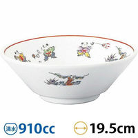 金正陶器 色絵唐子 切立20cm丼 63-11-230-5 1セット(3個)（直送品）