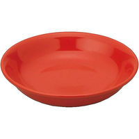 金正陶器 ユーラシア カラー 11cm深皿 赤 63-11-55-19 1セット(10個)（直送品）