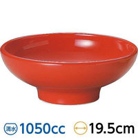 金正陶器 ユーラシア カラー 19cmボール 赤 63-11-55-3 1セット(3個)（直送品）