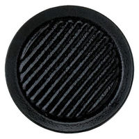 金正陶器 ストライプ 14cm皿 黒耀 63-11-91-6 1セット(10個)（直送品）