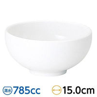 金正陶器 白翔 5.0多用丼 65-50000053 1セット(6個)（直送品）