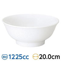 金正陶器 白翔 6.5高台丼 65-50100034 1セット(6個)（直送品）