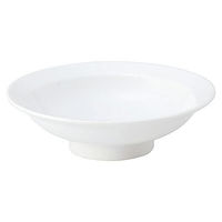 金正陶器 白翔 8.0丸高台皿 65-50100075 1セット(3個)（直送品）