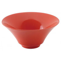 金正陶器 白翔 21.5cm深口ラーメン丼 赤 65-50140022 1セット(3個)（直送品）