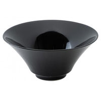 金正陶器 白翔 21.5cm深口ラーメン丼 黒 65-50130022 1セット(3個)（直送品）