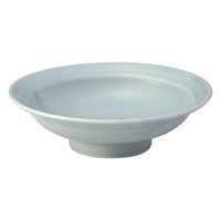 金正陶器 青彩 6.0丸高台皿 65-50180079 1セット(6個)（直送品）